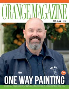 Jeff on magazine cover for One Way Painting company