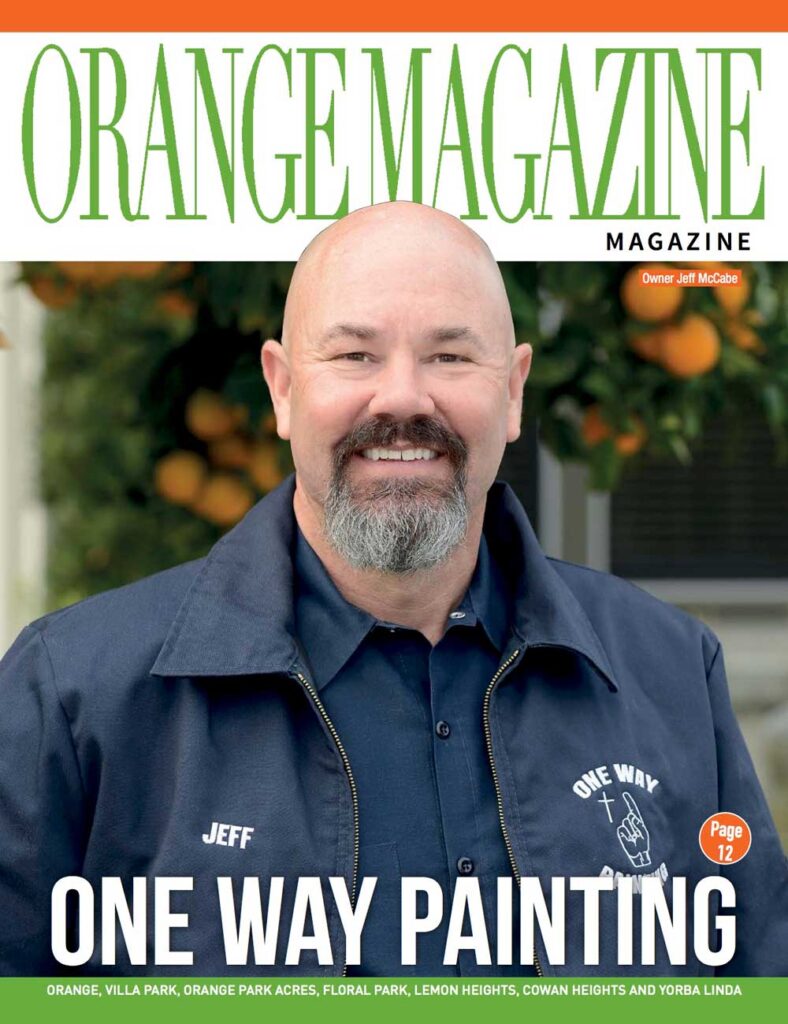 Jeff on magazine cover for One Way Painting company