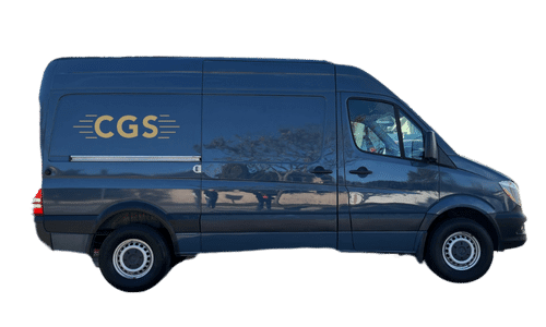 CGS Company Van, equipped for Picking up Gun Collections of Any Size When Selling To CGS
