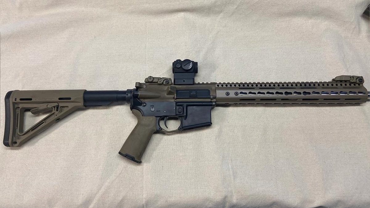 Home-built firearm examined during a professional firearm inspection